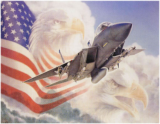 "Metaphor III: With Wings Like Eagles" - Jody F. Sjogren - F-15 Eagle Art